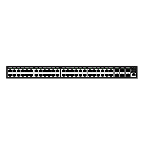 Switch Grandstream Networks GWN7806P Gestionado, L2+, RJ-45 48, Gigabit Ethernet (10/100/1000), 48 POE, Gris
