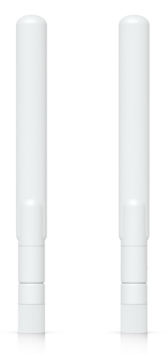 Par de Antenas Omnidireccionales / Doble Banda / 2.4 GHz 3 dBi / 5 GHz 4 dBi / IPX6 / 6.1 x 0.6 x 0.6 pulgadas
