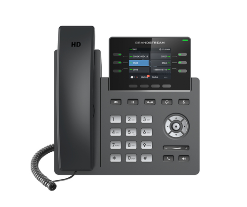 Teléfono Ip Grandstream Networks GRP2613 Terminal con conexión por cable, PoE, 4 líneas, Negro