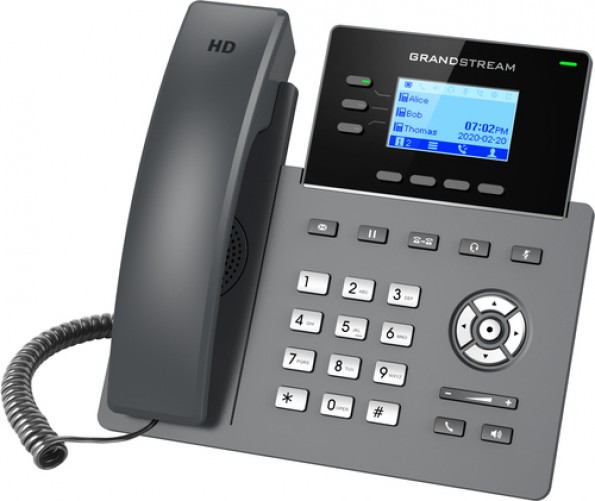 Teléfono Ip Grandstream Networks GRP2603 3 líneas, Negro
