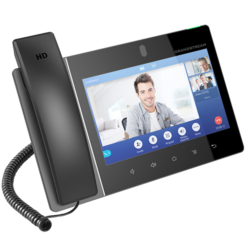 Miniatura 2 de Tela?fono IP Android 11, 16 la?neas SIP con 16 cuentas, pantalla ta?ctil  8", puertos Gigabit, Wi-Fi, Bluetooth, PoE, codec Opus, IPV4/IPV6 con gestia?n en la nube GDMS