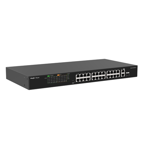 Miniatura 3 de Switch Ruijie Networks RG-ES126FGS-P No administrado, L2, RJ-45 24, Gigabit Ethernet (10/100/1000), Negro