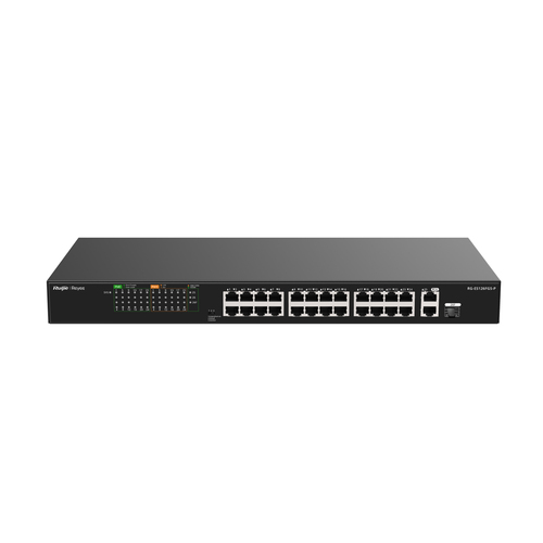Miniatura 4 de Switch Ruijie Networks RG-ES126FGS-P No administrado, L2, RJ-45 24, Gigabit Ethernet (10/100/1000), Negro