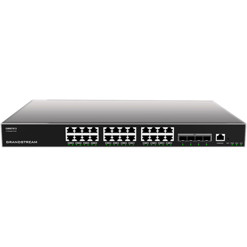 Switch Grandstream Networks GWN7813 Gestionado, L3, RJ-45 24, Gigabit Ethernet (10/100/1000), Gris