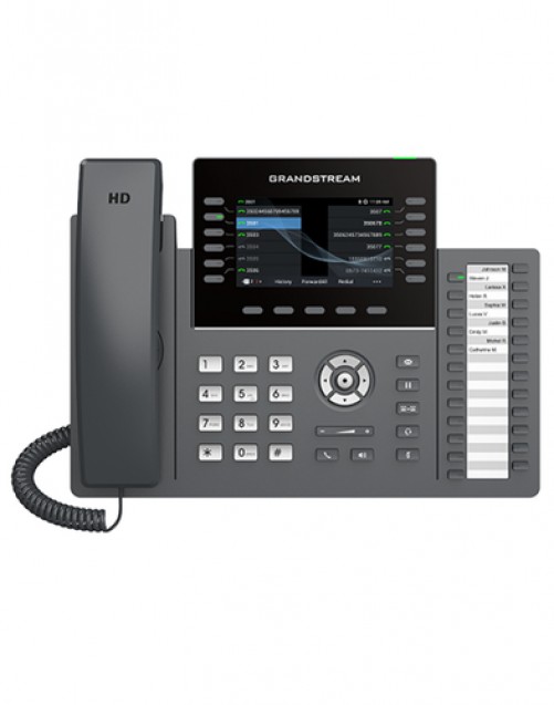 Teléfono Ip Grandstream Networks GRP2636 Terminal con conexión por cable, PoE, 12 líneas, Negro