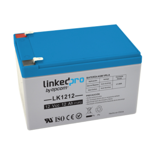 Bateria LinkedPRO LK1212 Sealed Lead Acid (VRLA), 12 V, 12000 mAh, Negro, Azul
