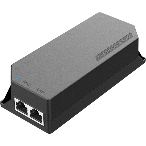 Adaptador PoE Grandstream Networks GS-POE30W-MG, 2.5 Gigabit Ethernet, Negro, 100 - 240 V, 30 W, 0 - 45 °C