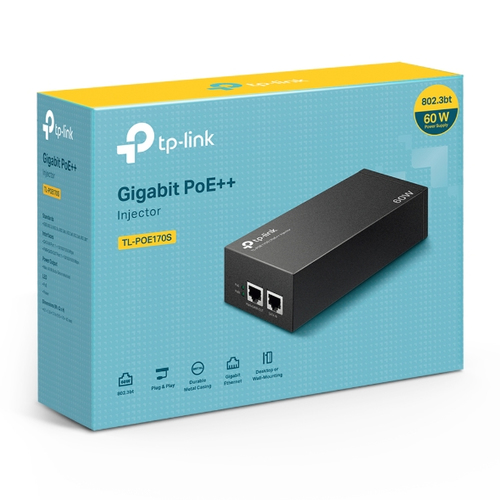 Miniatura 3 de Adaptador PoE TP-Link Omada TL-POE170S 10,100,1000 Mbit/s, IEEE 802.3ab, IEEE 802.3af, IEEE 802.3at, IEEE 802.3bt, IEEE 802.3i, IEEE 802.3u