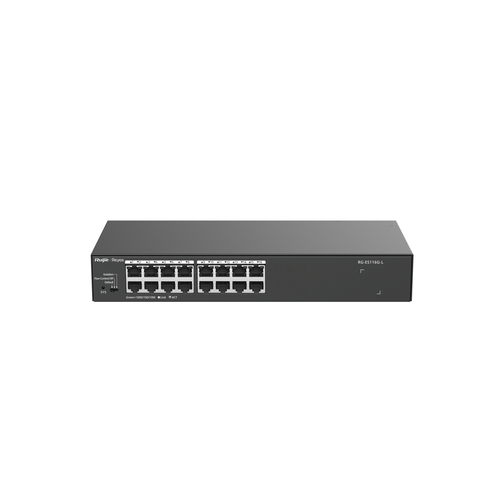 Miniatura 2 de Switch Ruijie Networks RG-ES116G-L No administrado, L2, RJ-45 16, Gigabit Ethernet (10/100/1000), Negro