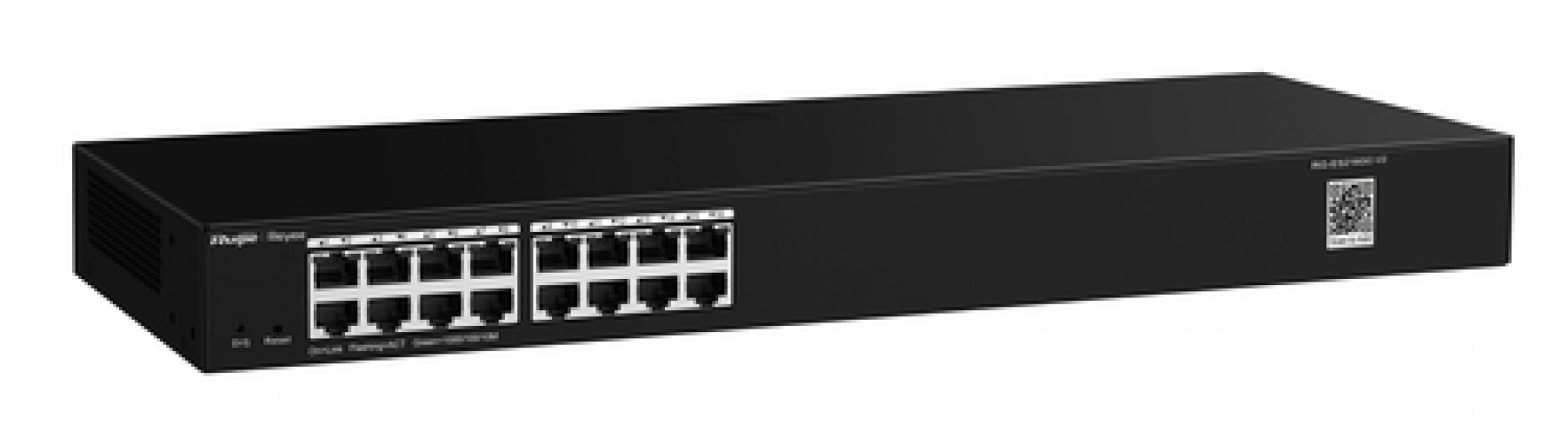 Switch Ruijie Networks RG-ES200 Gestionado, L2, RJ-45 16, Gigabit Ethernet (10/100/1000), Montaje en escritorio/pared, Negro