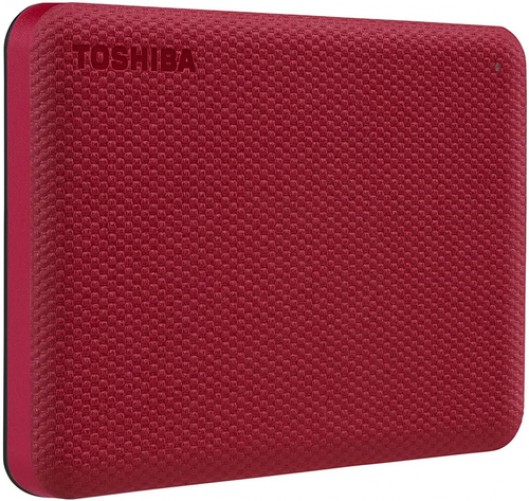 Disco duro externo Toshiba Canvio Advance 2 TB, Micro-USB B 2.0/3.2 Gen 1 (3.1 Gen 1), Rojo