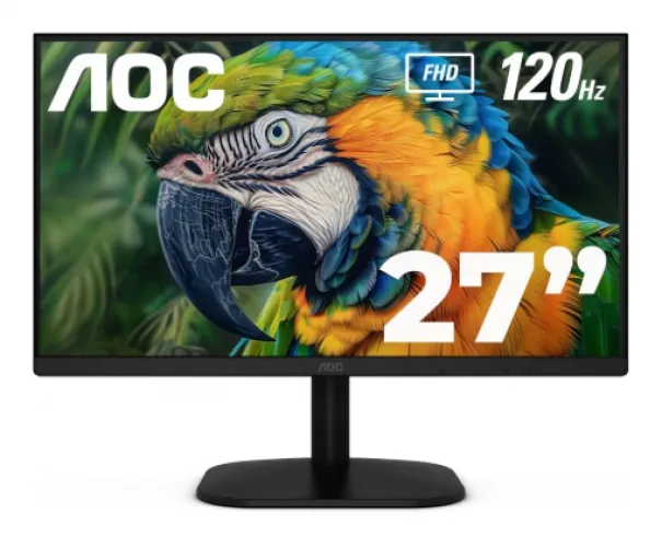 Monitor AOC B3 27" IPS FHD 120Hz LCD, 27", Full HD, IPS, 120 Hz, 4 ms, Negro