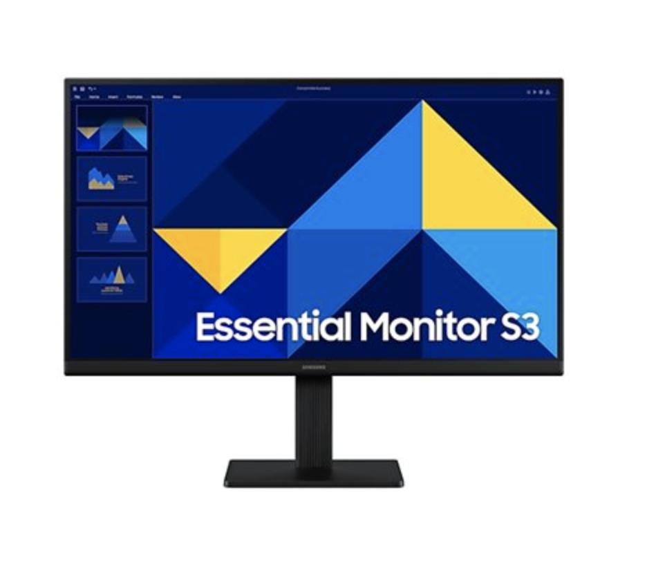 Monitor Samsung Essential Monitor LS24D300GAL LCD, 24", Full HD, IPS, 100 Hz, 5 ms, Negro