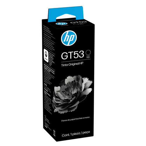 Botella de tinta HP Negro, Compatibilidad Smart Tank 502, 514, 515, 516, 517, 519, 532, 559, 570, 615, 617, 651