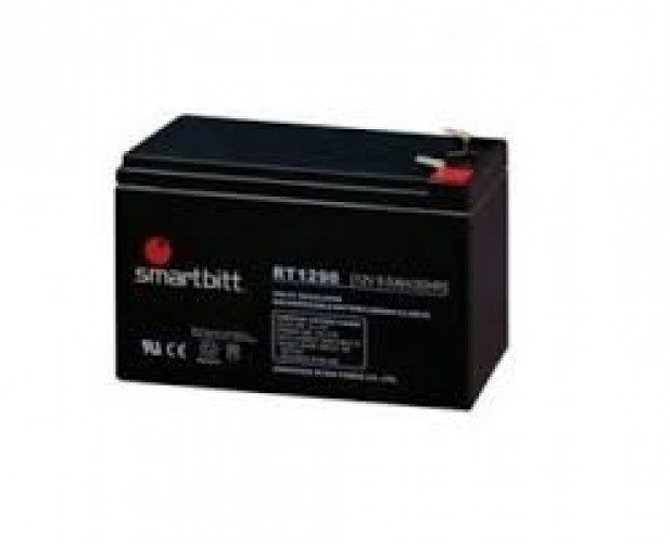 Bateria para UPS Smartbitt SBBA12-9 12 V, 5 Ah, Negro
