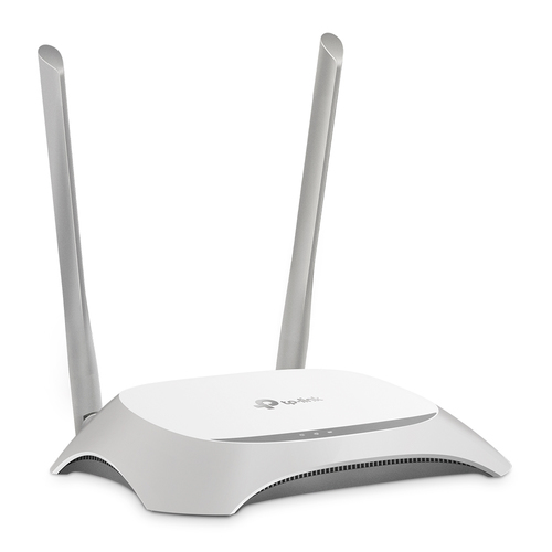 Ruteador Inalámbrico TP-Link TL-WR840N 2 ant., Wi-Fi 4 (802.11n), 4 RJ-45, 300 Mbit/s, Gris, Blanco