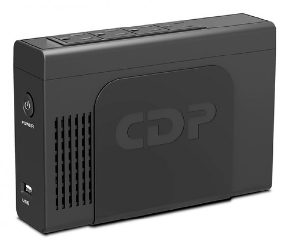 No Break CDP LI-504 0.5 kVA / 250 W, 380 J, Entrada 140 V, 4 salidas AC, Negro
