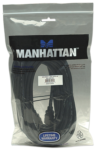 Miniatura 4 de Cable Hdmi Manhattan Cable HDMI de Alta Velocidad 10 m, 10.2 Gbit/s, Negro