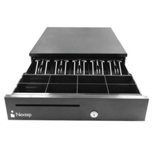 Miniatura 2 de Cajón de dinero Nextep NE-515, Cajón electrónico de dinero, Negro, 420 mm, 405 mm, 100 mm, 5.7 kg