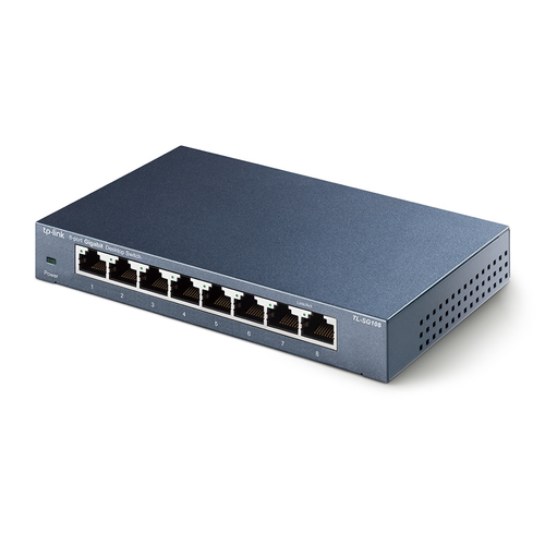 Miniatura 2 de Switch TP-Link TL-SG108 No administrado, L2, RJ-45 8, Gigabit Ethernet (10/100/1000), Negro