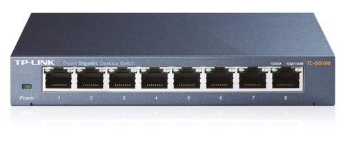 Miniatura 5 de Switch TP-Link TL-SG108 No administrado, L2, RJ-45 8, Gigabit Ethernet (10/100/1000), Negro
