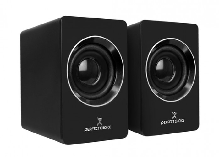 Bocinas Perfect Choice PC-112914 2.0, Alámbrico, PC/computadora portátil, Negro