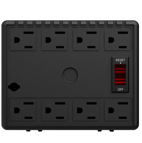 Miniatura 2 de Regulador Complet RPLUS 1300 1.3 kVA / 650 W, Entrada 100 - 140 V, 8 salidas AC, Negro