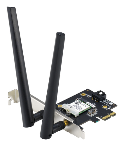 Tarjeta de red inalambrica ASUS PCE-AX1800 PCI Express, Wi-Fi 6 (802.11ax)