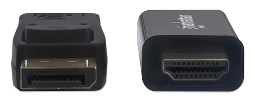 Miniatura 3 de Adaptador vídeo Manhattan Cable DisplayPort a HDMI 1080p DisplayPort a HDMI, 1.8 m, Negro
