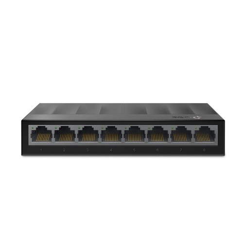 Switch TP-Link LS1008G No administrado, RJ-45 8, Gigabit Ethernet (10/100/1000), Negro