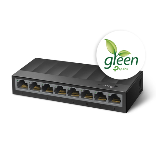 Miniatura 2 de Switch TP-Link LS1008G No administrado, RJ-45 8, Gigabit Ethernet (10/100/1000), Negro