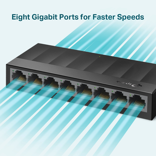 Miniatura 3 de Switch TP-Link LS1008G No administrado, RJ-45 8, Gigabit Ethernet (10/100/1000), Negro