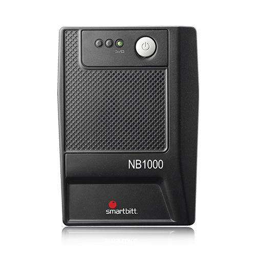 No Break Smartbitt NB1000 1 kVA / 500 W, Entrada 145 V, 6 salidas AC, Negro