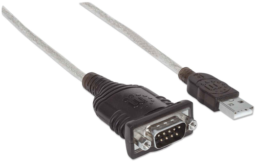 Miniatura 2 de Cable serial Manhattan Convertidor Serial a USB 0.45 m, USB A a Serial/COM/RS232/DB9, Macho- Macho