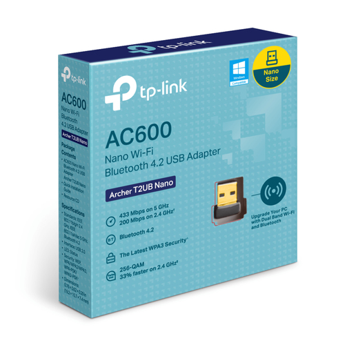 Miniatura 2 de Tarjeta de red inalambrica TP-Link Archer T2UB Nano USB, Wi-Fi 5 (802.11ac), Negro