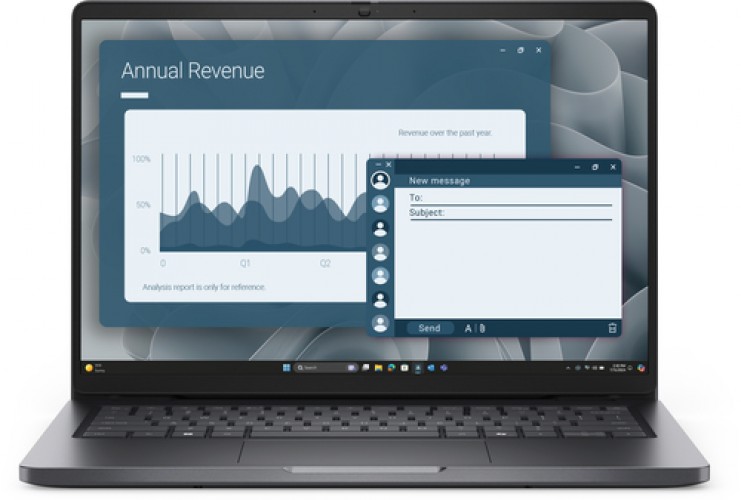Laptop DELL Pro PC14255 AMD Ryzen 5 PRO 230 16GB, 512 GB SSD, 14", Windows 11 Pro, T.Video No disponible