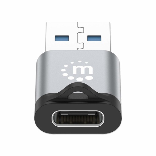 Miniatura 3 de Adaptador Manhattan 356305 USB-A a USB-C, Negro, Gris