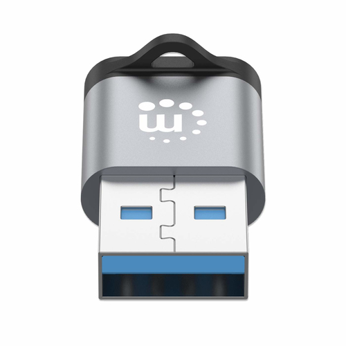 Miniatura 4 de Adaptador Manhattan 356305 USB-A a USB-C, Negro, Gris