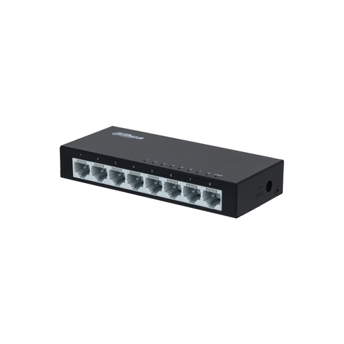 Switch Dahua Technology Access PFS3008-8ET-V2 No administrado, L2, RJ-45 8, Fast Ethernet (10/100), Negro