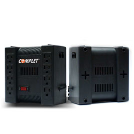 Regulador Complet XP 1300 1.3 kVA / 650 W, Entrada 100-140 V, 8 salidas AC, Negro