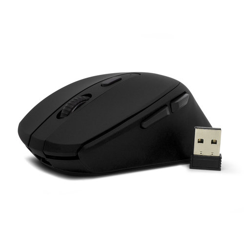 Miniatura 3 de Mouse Vorago MO-306 Óptico, 6 Botones, 2400 DPI, RF inalámbrico, 10 m, Negro