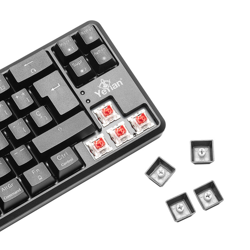 Miniatura 2 de Teclado Yeyian YTM-28209R Alámbrico, USB, Interruptor mecánico, LED RGB, Negro