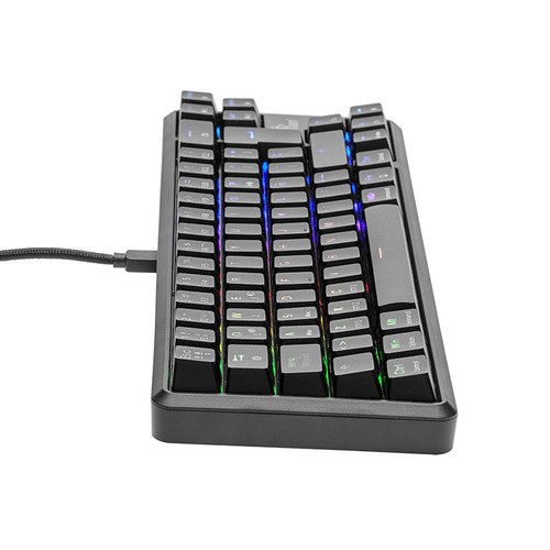 Miniatura 4 de Teclado Yeyian YTM-28209R Alámbrico, USB, Interruptor mecánico, LED RGB, Negro