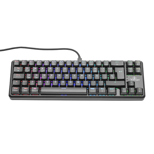 Miniatura 5 de Teclado Yeyian YTM-28209R Alámbrico, USB, Interruptor mecánico, LED RGB, Negro