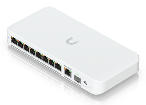 Miniatura 5 de Switch Ubiquiti UniFi Flex 2.5G PoE Gestionado, L2, RJ-45 8, 2.5G Ethernet (100/1000/2500), (PoE +) 8, Montaje en escritorio/pared, Blanco