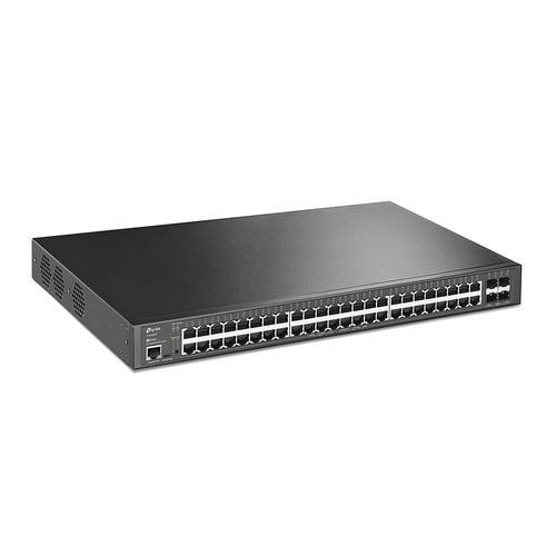 Switch TP-Link JetStream TL-SG3452XP Gestionado, L2+, RJ-45 48, Gigabit Ethernet (10/100/1000), (PoE +) 48, 1U, Negro