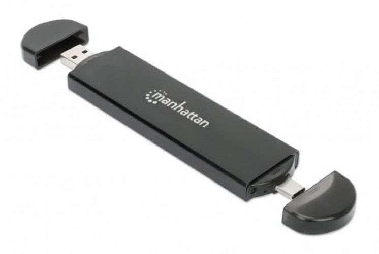 Enclosure Manhattan M.2, USB, Negro