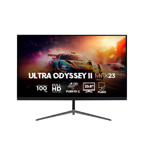 Monitor Balam Rush Ultra Odyssey II MFX23 LED, 23.8", Full HD, IPS, 100 Hz, 1 ms, FreeSync, Negro