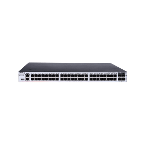 Switch Ruijie Networks RG-CS85-48GT4XS-D Gestionado, L3, RJ-45 48, Gigabit Ethernet (10/100/1000), 1U, Gris