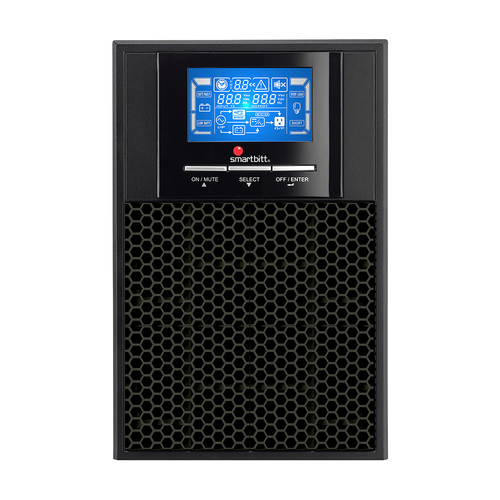 No Break Smartbitt SBOL3KT-1 3 kVA / 2700 W, Entrada 127 V, 4 salidas AC, Negro